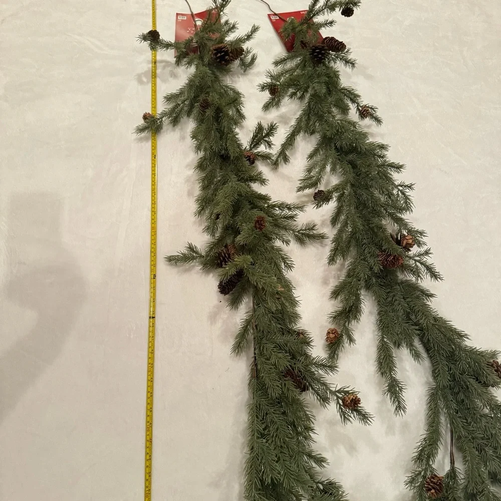 Hobby lobby 2 garland 6 feet each one Festive Green Holiday Garland